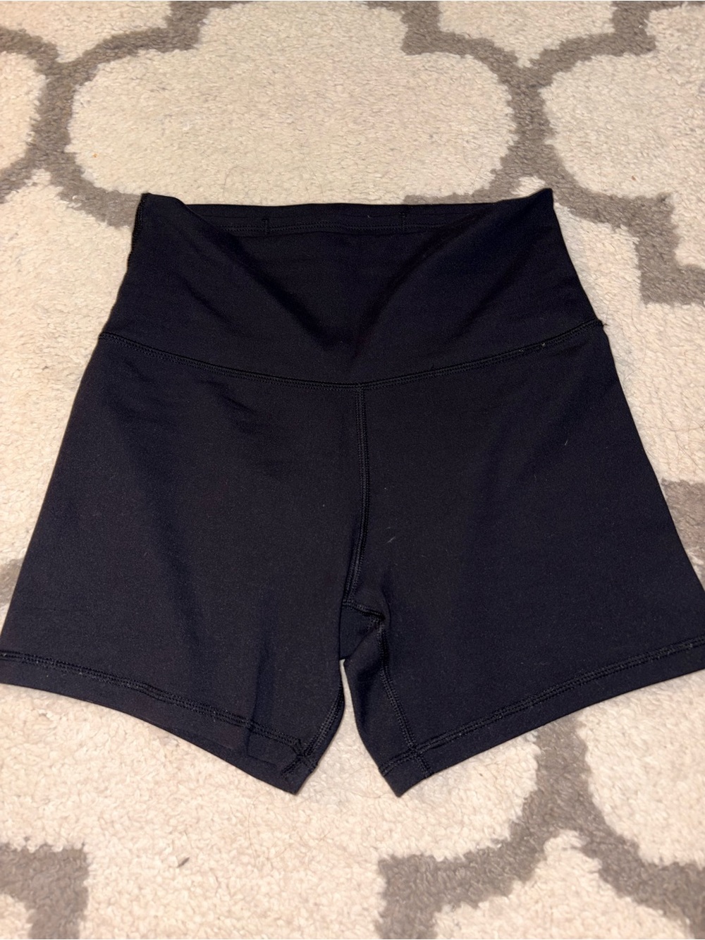 Aerie Offline High-Waist Black Biker Shorts